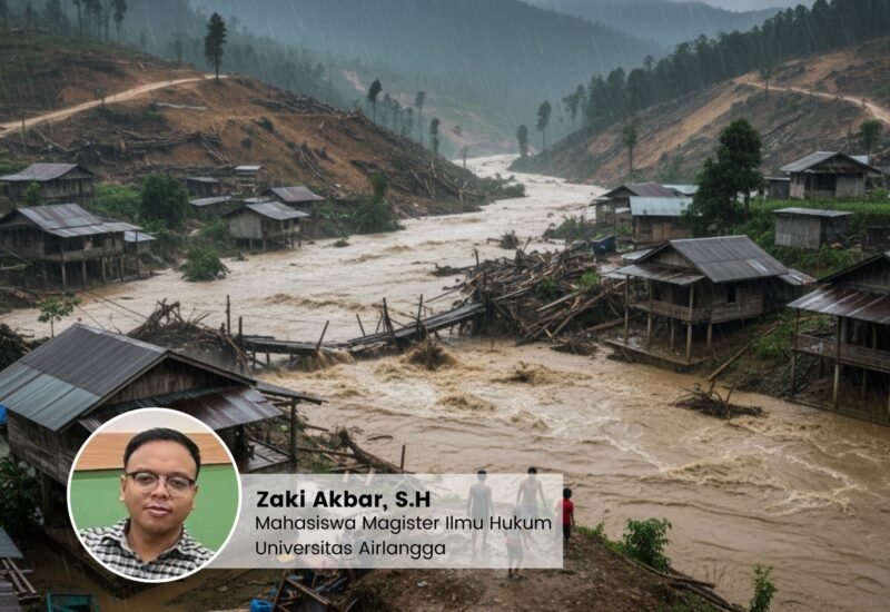Ilustrasi: Bima Langganan Banjir, Pentingnya Literasi Bencana. Foto: Penulis/Zaki Akbar