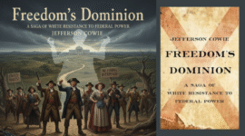 Buku Freedom’s Dominion: A Saga of White Resistance to Federal Power (2022) karya sejarawan Jefferson Cowie. Menelusuri sejarah panjang Barbour County, Alabama, sebagai miniatur pertarungan ideologis Amerika: antara kebebasan dan kekuasaan negara, antara hak individu dan keadilan sosial, antara kebanggaan kulit putih dan perjuangan hak sipil.
