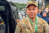 Gubernur Riau, Abdul Wahid saat mengikuti kegiatan retret di Akademi Militer di Magelang, pada Februari 2025. Foto: detik.com