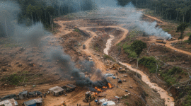 Ilustrasi AI: Kejahatan Lingkungan Hidup di NTB, Perusakan Hutan hingga Pertambangan Ilegal