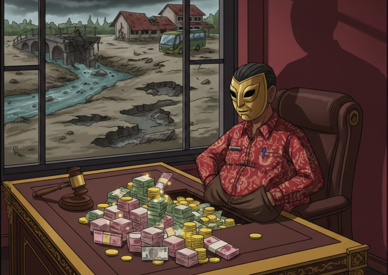 Ilustrasi: Korupsi Elit Perwakilan Rakyat, Mengapa Legislator Mengkhianati Rakyat