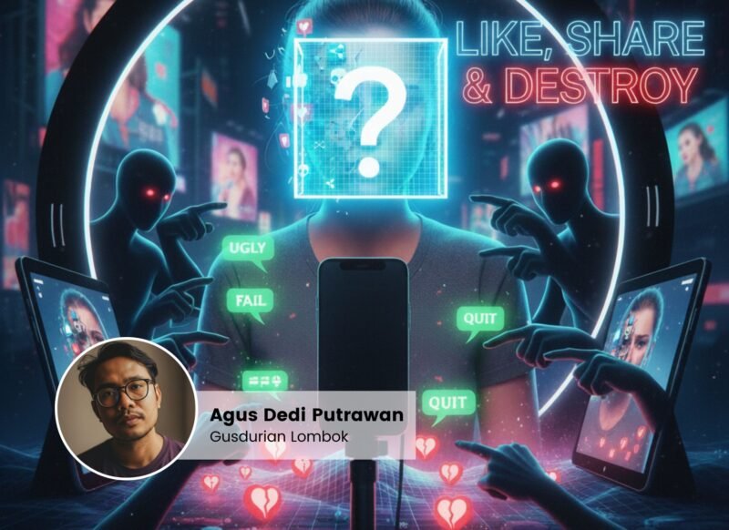 Like, Share, and Destroy, Cyberbullying di Era Influencer. Foto: Penulis/Agus Dedi Putrawan