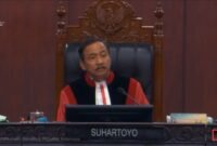 Hakim Konstitusi, Suhartoyo pada Sidang Perkara Nomor 114/PUU-XXIII/2025. Kamis, 25 September 2025. Foto: Mahkamah Konstitusi RI/Youtube