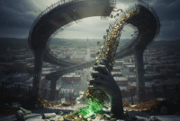 Ilustrasi: OTT Gubernur Riau: Skandal Flyover Senilai Triliunan? KPK Bongkar Jaringan Korupsi. Proyek PUPR