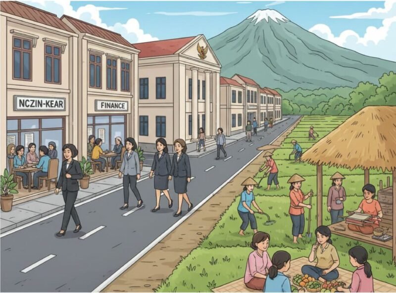 Ilustrasi: Potret Distribusi Tenaga Kerja Perempuan NTB, Dominasi Kota dan Peran Kunci Sektor Informal Pedesaan