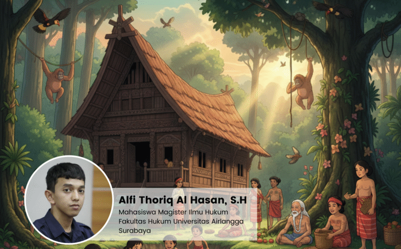 Ilustrasi: Kehidupan masyarakat Adat. Foto: Penulis/Alfi Thoriq Al Hasan