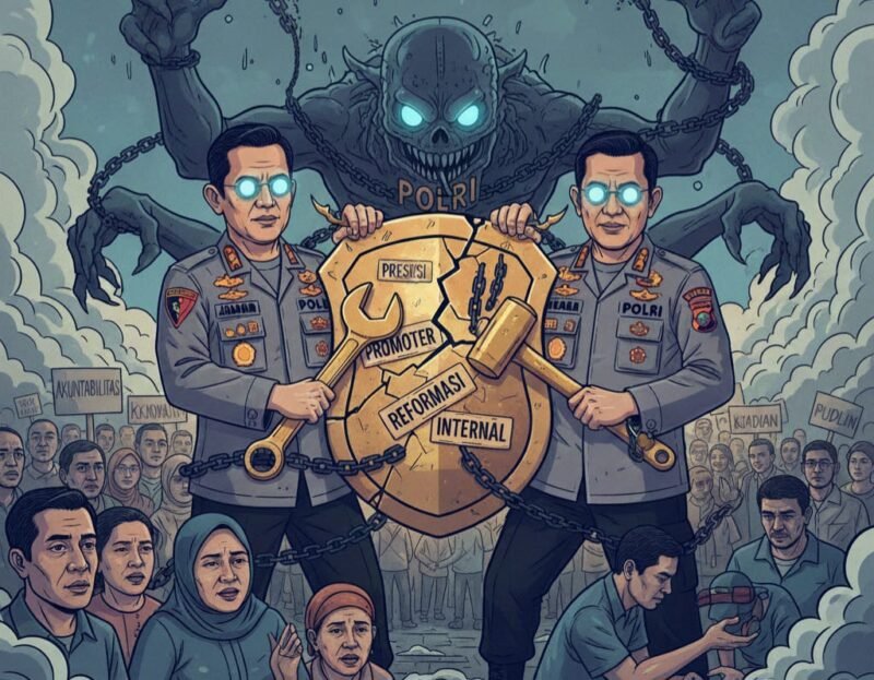 Ilustrasi: Reformasi Polri Setengah Hati, Bayang-Bayang Institusional dan Kegagalan Substantif
