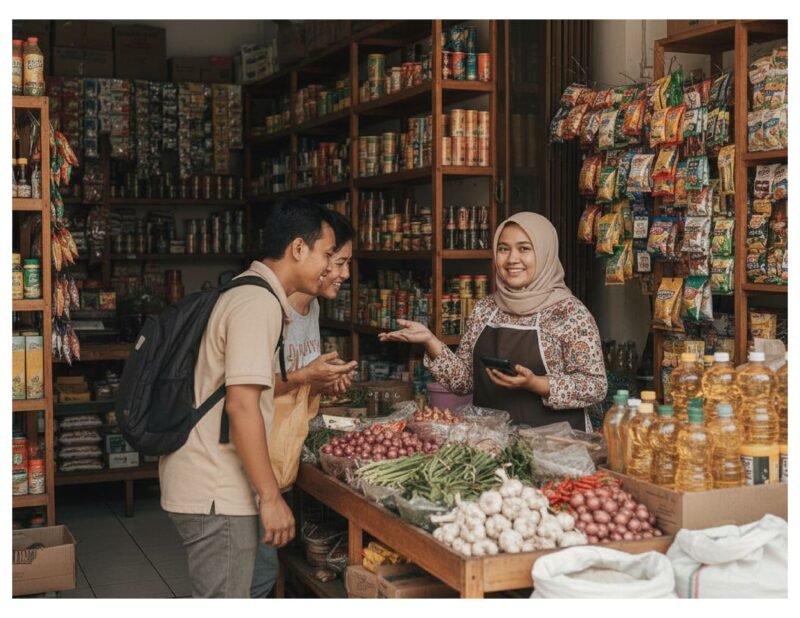 Ilustrasi: Secara keseluruhan, data BPS NTB menunjukkan bahwa Kelompok Sektor Jasa adalah penyerap tenaga kerja perempuan terbesar di NTB, mencapai 51,81 persen. Kelompok Sektor Jasa ini mencakup berbagai lapangan usaha, dengan sub-kategori Perdagangan (Perdagangan Besar & Eceran, Reparasi) menjadi penyerap tenaga kerja perempuan paling dominan di dalam kelompok tersebut.