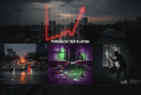 Ilustrasi AI: Tren Kejahatan di NTB Meningkat, Kabupaten Bima Tertinggi