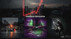 Ilustrasi AI: Tren Kejahatan di NTB Meningkat, Kabupaten Bima Tertinggi