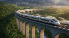 Ilustrasi: Kereta cepat Whoosh dalam beban utang. Pesiden Prabowo memastikan akan membayar dengan uang negara hasil pengembalian koruptor.