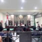 Sidang keempat dengan nomor perkara 756/Pid.B/2025/PN Mtr ini, Tim Pembela Aliansi Mahasiswa dan Rakyat NTB menyampaikan tanggapan pendapat Jaksa Penuntut Umum (JPU). Sidang di PN Mataram, dipimpin oleh Hakim Ketua Rosihan Luthfi, SH.,MH pada momentum peringatan Hari Hak Asasi Manusia (HAM) Internasional yang jatuh pada 10 Desember 2025.  Foto: Dok. Istimewa