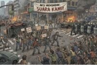 Ilustrasi: Demonstrasi dalam KUHP Baru, Tanpa Pemberitahuan dan Picu Keonaran Terancam 6 Bulan Penjara