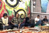 Pemaparan Taufan pada Literasi Hukum - Hukum Pidana Nasional Perubahan Substansi & Perangkat Peradilan”, Sabtu (17/1/2026) di Ruang Tumbuh Merdeka. Foto: Hamzah/PBH LPW NTB