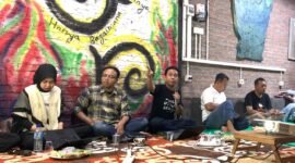 Pemaparan Taufan pada Literasi Hukum - Hukum Pidana Nasional Perubahan Substansi & Perangkat Peradilan”, Sabtu (17/1/2026) di Ruang Tumbuh Merdeka. Foto: Hamzah/PBH LPW NTB