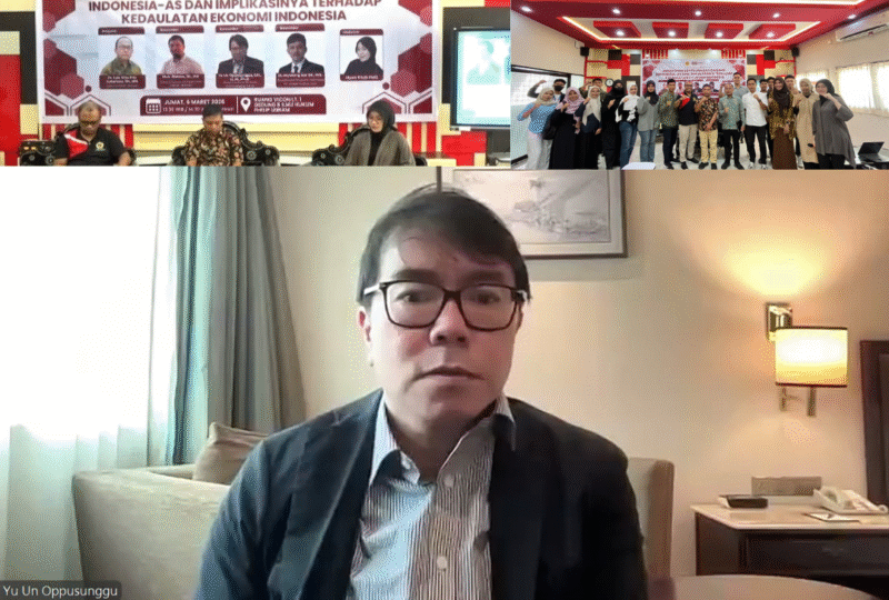 Yu Un Oppungsunggu, Ph.D., pakar Hukum Perdata Internasional dari Universitas Indonesia, dalam diskusi 