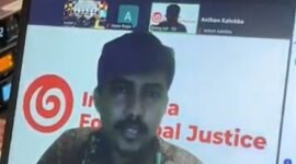 M. Aryanang Isal, S.H., M.H., Program Koordinator Bisnis Indonesia for Global Justice (IGJ), ungkap perjanjian ART ancaman bagi kedaulatan digital, industri, nelayan hingga petani lokal, dalam Diskusi Sorot Kamera Seri Ke-15. Acara yang bertajuk membedah kritis perjanjian ART tersebut diselenggarakan oleh Fakultas Hukum, Ilmu Sosial, dan Ilmu Politik Universitas Mataram (FHISIP Unram) pada Jumat (6/3/2026).