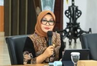 Anggota DPD RI Dapil NTB, Hj. Evi Apita Maya, S.H., M.Kn., pada kesempatan Sosialisasi Empat Pilar di MAN 2 Mataram, Selasa 5 Mei 2026. Foto: Dok. Istimewa