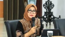Anggota DPD RI Dapil NTB, Hj. Evi Apita Maya, S.H., M.Kn., pada kesempatan Sosialisasi Empat Pilar di MAN 2 Mataram, Selasa 5 Mei 2026. Foto: Dok. Istimewa