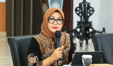 Anggota DPD RI Dapil NTB, Hj. Evi Apita Maya, S.H., M.Kn., pada kesempatan Sosialisasi Empat Pilar di MAN 2 Mataram, Selasa 5 Mei 2026