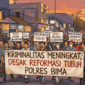 Ilustrasi : Kriminalitas Meningkat, Mahasiswa Desak Reformasi  Tubuh Polres Bima