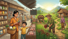 Pola Konsumsi Bergeser akibat Inflasi, Ketahanan Pangan Perdesaan NTB di Bawah Perkotaan. Gambar: Ilustrasi Gemini AI