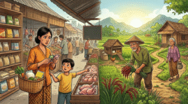 Pola Konsumsi Bergeser akibat Inflasi, Ketahanan Pangan Perdesaan NTB di Bawah Perkotaan. Gambar: Ilustrasi Gemini AI