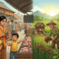 Pola Konsumsi Bergeser akibat Inflasi, Ketahanan Pangan Perdesaan NTB di Bawah Perkotaan. Gambar: Ilustrasi Gemini AI