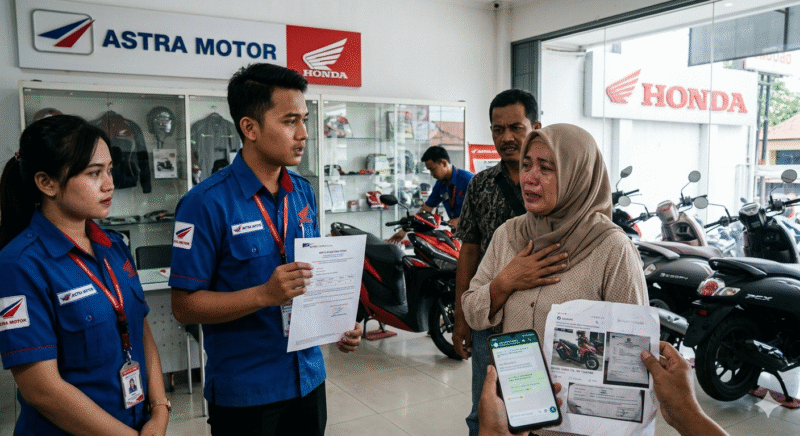 Modus Penipuan Jual Beli Motor di Facebook Seret Pihak Dealer, Korban Tempuh Jalur Hukum. Foto: Ilustrasi Gemini AI