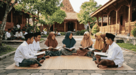 Pertanggungjawaban Hukum dan Menakar Urgensi Perlindungan Anak dari Kekerasan di Pondok Pesantren. Ilustrasi : Gemini.AI