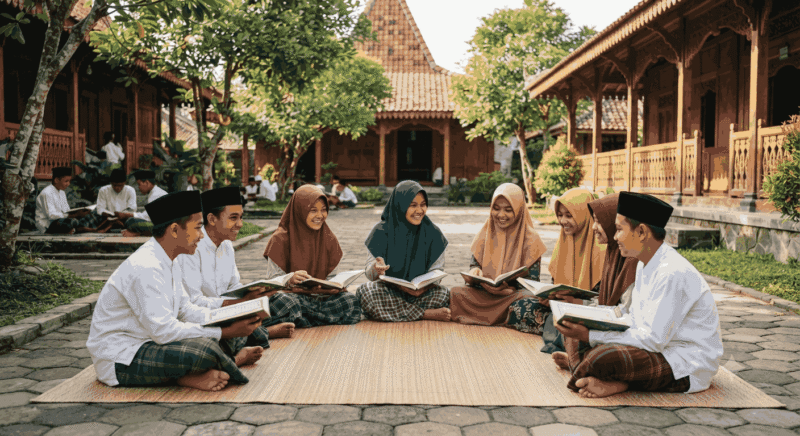 Pertanggungjawaban Hukum dan Menakar Urgensi Perlindungan Anak dari Kekerasan di Pondok Pesantren. Ilustrasi : Gemini.AI