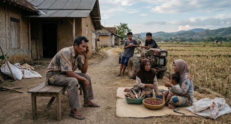 Krisis Ketenagakerjaan Pulau Sumbawa Dompu Catat Pengangguran Tertinggi, Bima Terjebak Kemiskinan Pertanian. Ilustrasi: Gemini AI