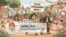 Fenomena Perkawinan Anak di NTB, Tren Menurun tapi Masih di Tiga Besar Nasional. Ilustrasi : Gemini AI. Foto : Yunita, S.H. (Penulis)