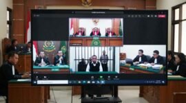 Proses sidang online. Foto: Ilustrasi gemini AI