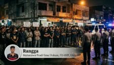 Ketika Jalan Diblokir, Kepercayaan Publik Terhadap APH Dipertaruhkan. Foto: Ilustrasi Gemini AI
