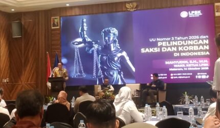 Kegiatan sosialisai LPSK, Rabu, 14 oktober 2026. Foto: Dok Istimewa