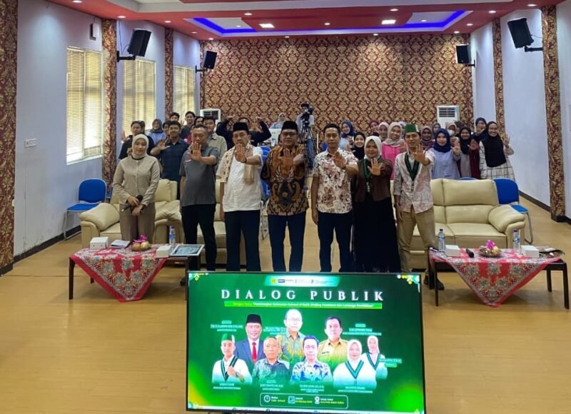 Sorot Kamera (Kampus Merah) Fakultas Hukum, Ilmu Sosial, dan Ilmu Politik (FHISIP) Universitas Mataram bersama Korps HMI-Wati (KOHATI) Himpunan Mahasiswa Islam (HMI) Cabang Mataram menggelar Dialog Publik bertajuk “Membongkar Kekerasan Seksual di Balik Dinding Pesantren dan Lembaga Pendidikan” pada Jumat (16/10/2026). Menghadirkan perwakilan Kantor Wilayah Kementerian Agama Provinsi NTB, Kepala Bidang Perlindungan Anak P3A Dinas Sosial Provinsi NTB Lalu Juhamdi, S.Sos., serta akademisi dan pemerhati perlindungan anak Joko Jumadi, S.H., M.H. Foto: Dok. Istimewa
